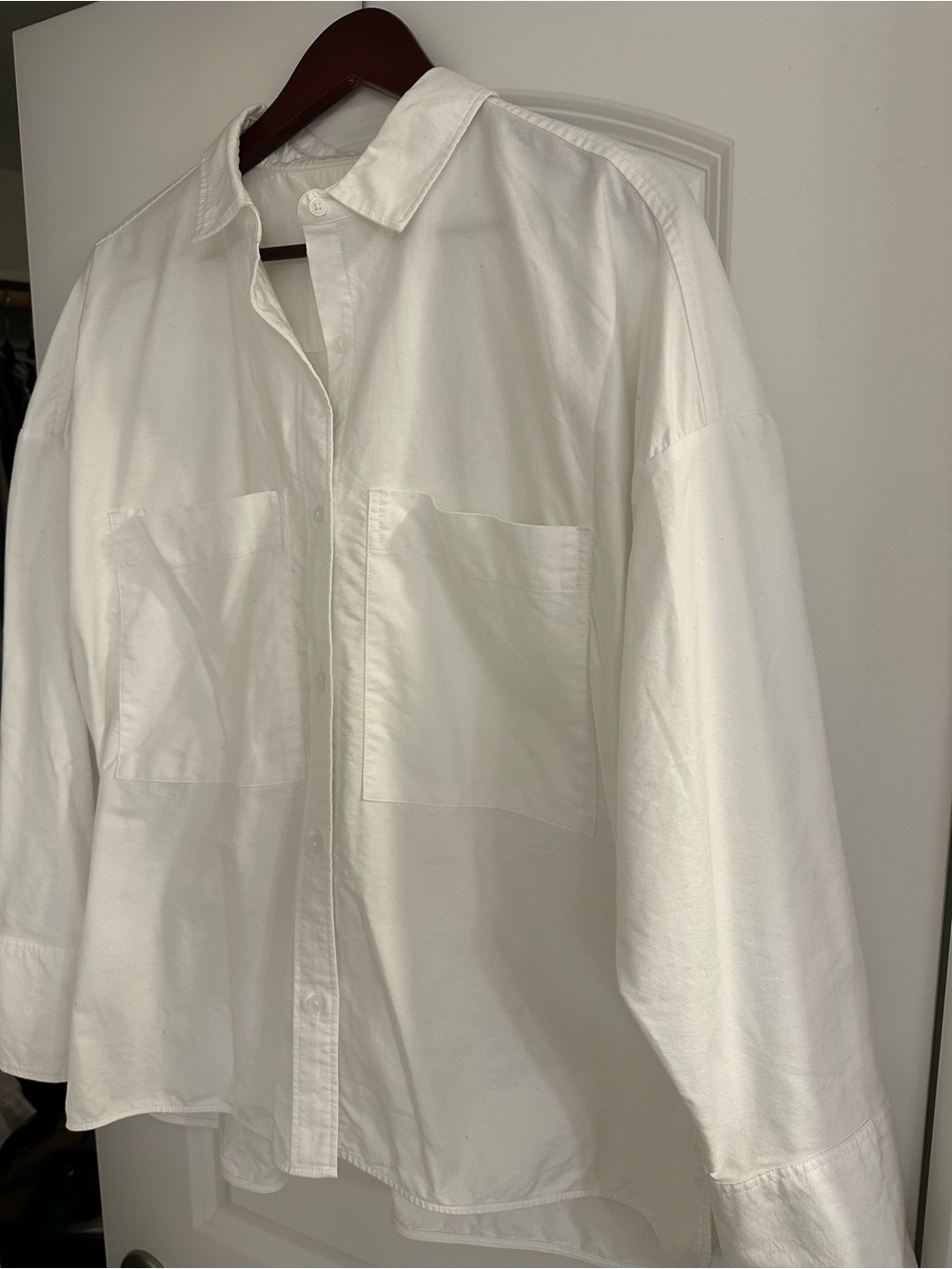 Everlane White Poplin Button-Down Shirt - Picture 2 of 4